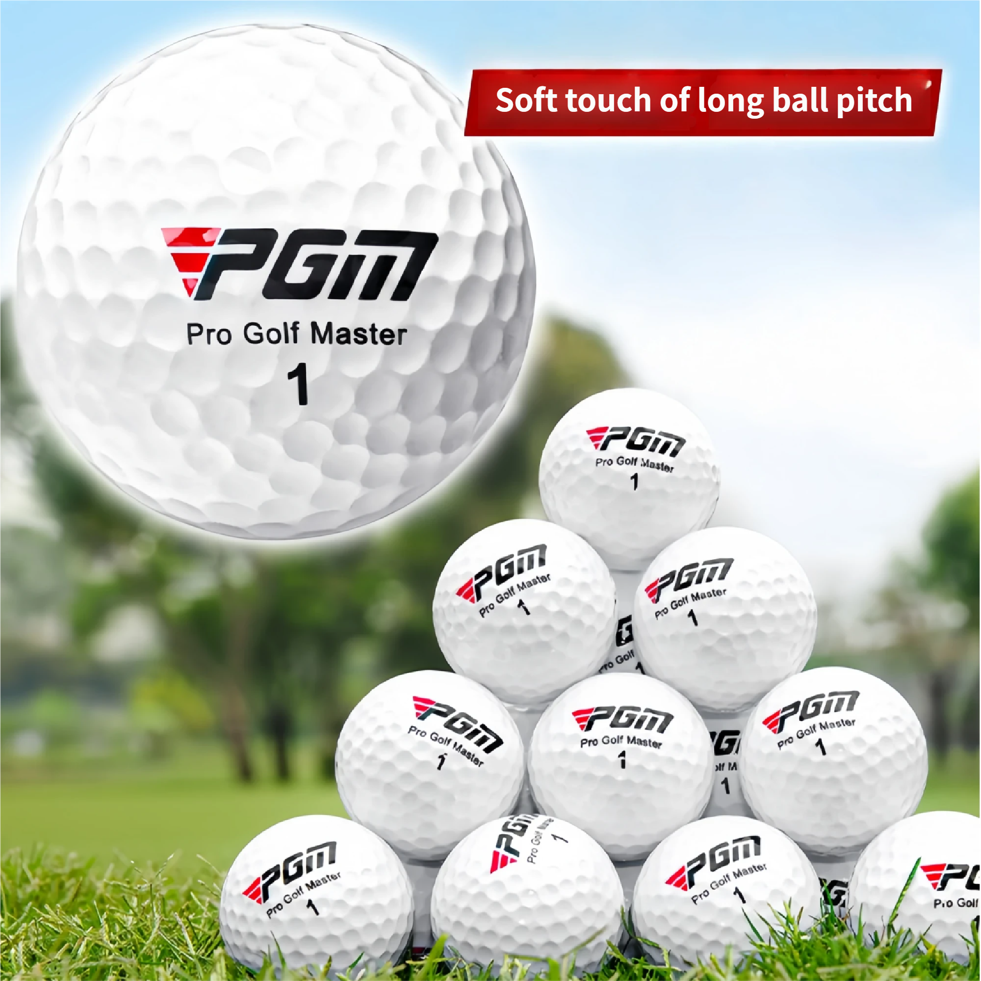 Golf Exercise Equipment - PGM Official 3-Layer Premium Golf Balls