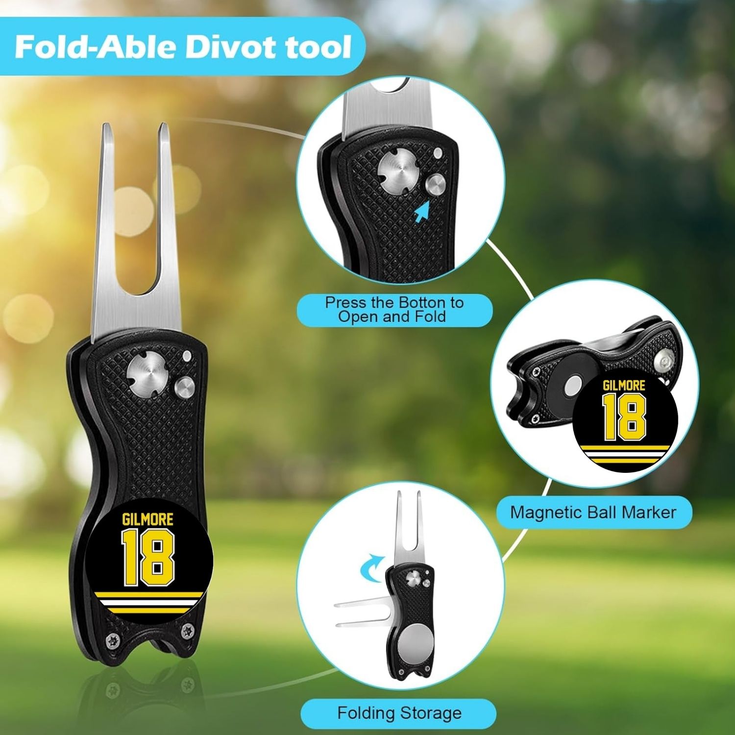 Golf Club Cleaning Kit with Go – обзор и цена Divot Repair Tool