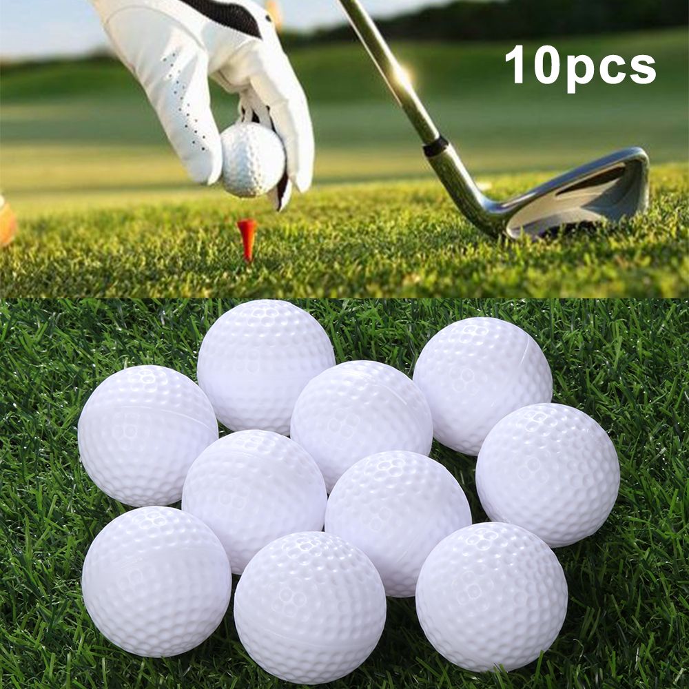 Practice Golf Balls 10 Pcs Whi – обзор и цена Golf Exercise Equipment