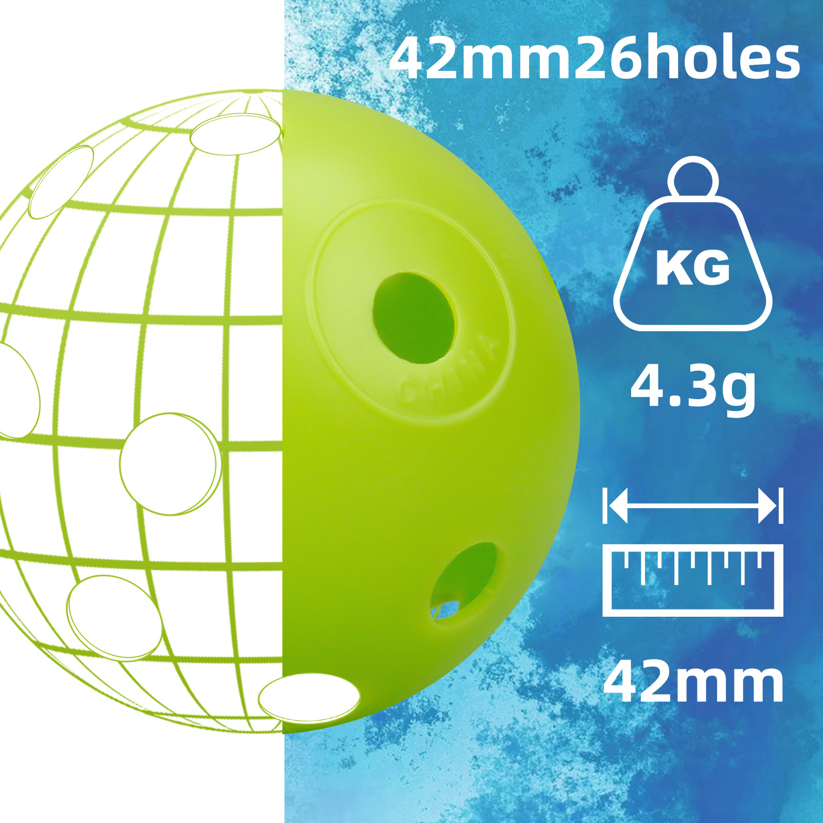 24Pcs/Bag 42MM Practice Golf B – обзор и цена Golf Exercise Equipment
